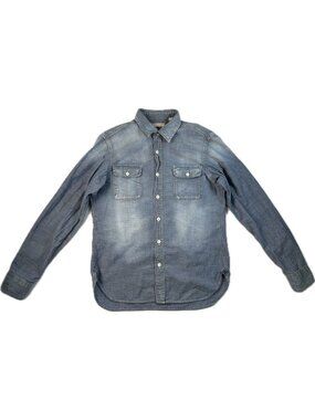 Uniqlo Men’s Denim Shirt Chambray Long Sleeves Medium